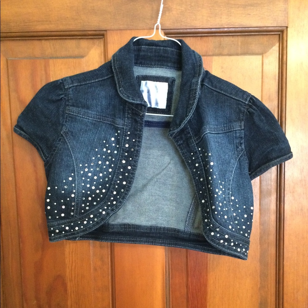 Denim shrug